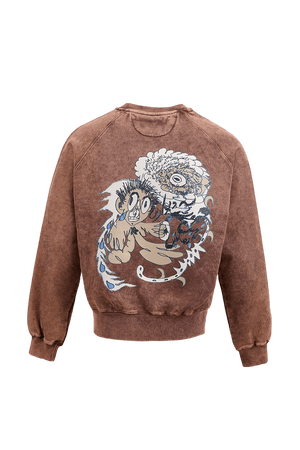 “Derailed” brown sweatshirt