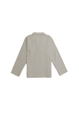 IVORY HANDWOVEN DOBBY SHIRT