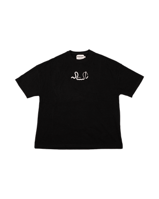 "555" SQUASH BLACK T-SHIRT