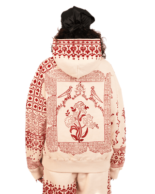 "TAPESTRY" BLOCK PRINT HOODIE