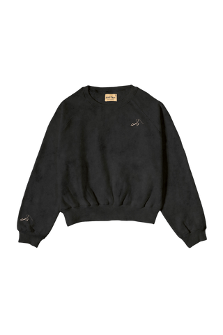 BLACK ACID WASH SWEATSHIRT MADE IN PAK (V4)