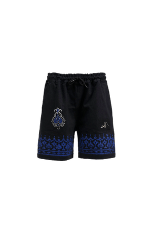 Dastak indigo block print shorts