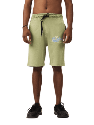 Faded matcha stone wash made in PAK shorts (V5)