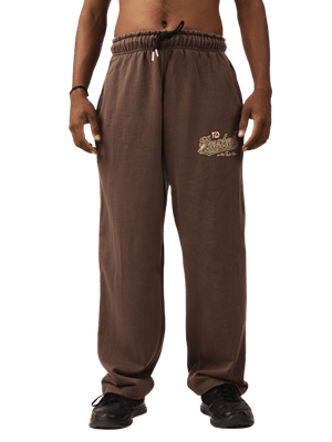 Brown sand wash made in PAK sweatpants (V5)
