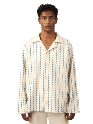 Indus stripe button-down shirt