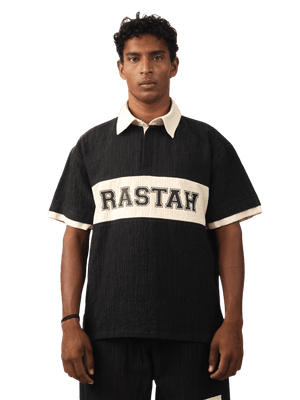 Black & beige polo (V5)