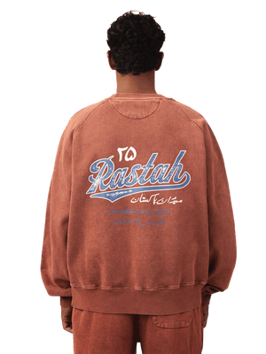 Rust acid wash made in PAK sweatshirt (V5)