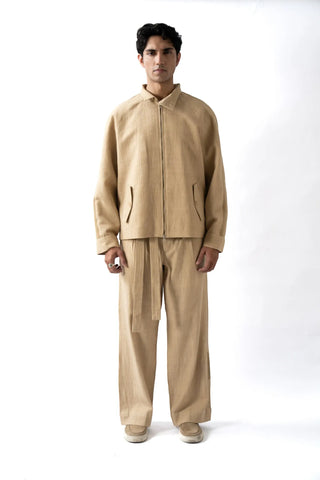 Cream Khaddar Jacket