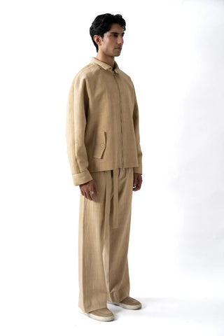 Cream Khaddar Jacket