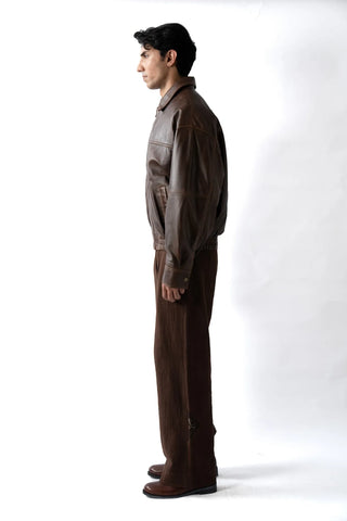 Heritage Leather Bomber Jacket