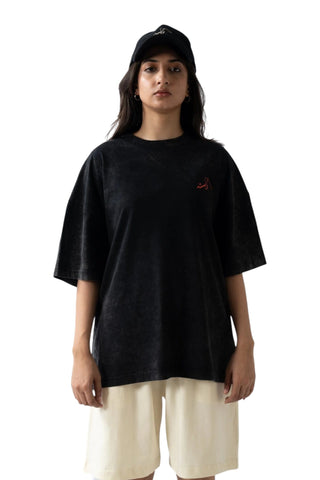 Black Acid Wash made in Pak T-shirt V6