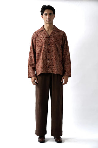 Crimson Ajrak Shirt