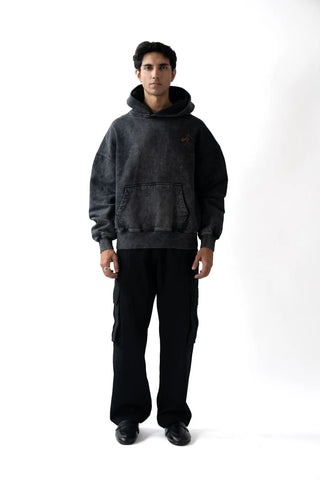 Oversized Black Streetwear Hoodie