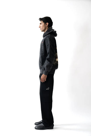 Oversized Black Streetwear Hoodie