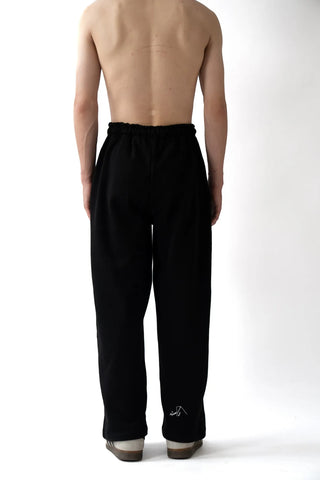 Black Terry Knit Bottoms
