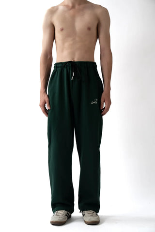 Emerald Green Terry Knit Bottoms