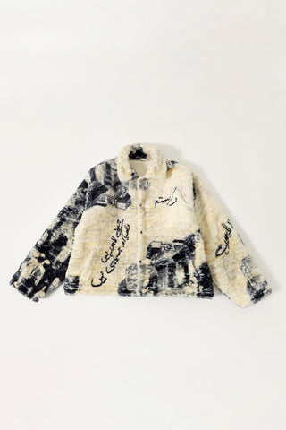 "FROM LAHORE WITH LOVE" SHERPA JACKET - Rastah