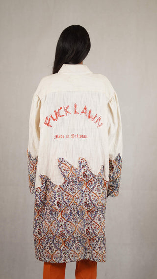 Fuck Lawn Block Print Kurta - Rastah