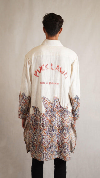 Fuck Lawn Block Print Kurta - Rastah