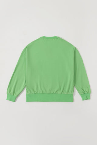 LIGHT GREEN LONG SLEEVE LOGO SHIRT - Rastah