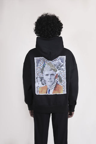 Black Jinnah Collage Hoodie - Rastah