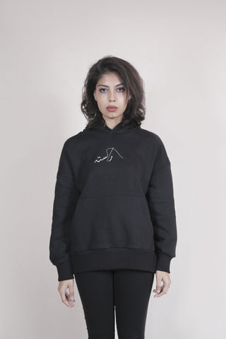 Black Jinnah Collage Hoodie - Rastah