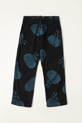 "WHO AM I" HAND PRINTED TROUSERS - Rastah