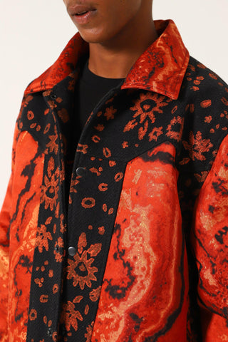 "IDENTITY" BLOCKPRINT JACKET - Rastah