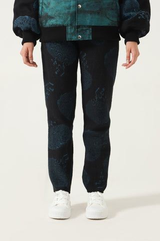 "WHO AM I" HAND PRINTED TROUSERS - Rastah