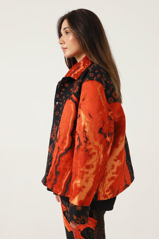 "IDENTITY" BLOCKPRINT JACKET - Rastah