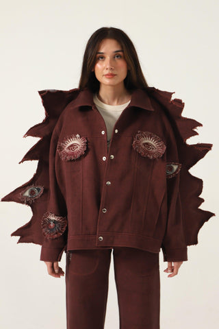 "MOTH" DENIM JACKET - Rastah