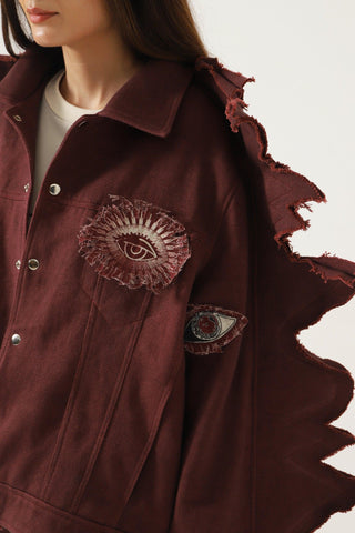 "MOTH" DENIM JACKET - Rastah