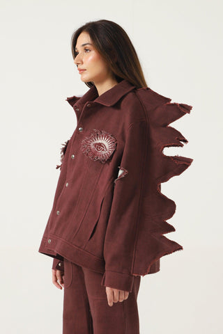 "MOTH" DENIM JACKET - Rastah