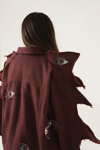 "MOTH" DENIM JACKET - Rastah