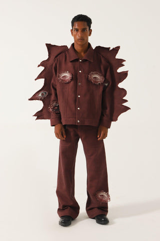 "MOTH" DENIM JACKET - Rastah