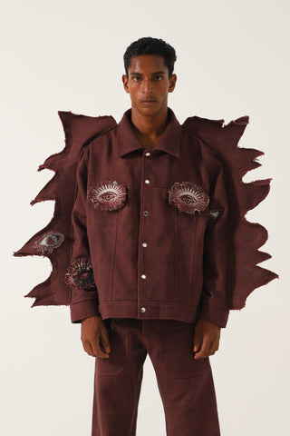 "MOTH" DENIM JACKET - Rastah