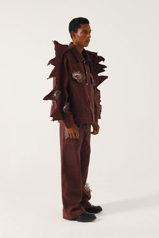 "MOTH" DENIM JACKET - Rastah