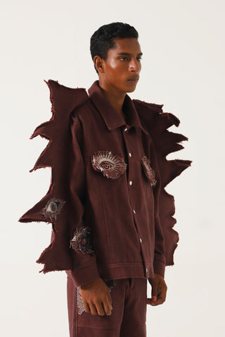 "MOTH" DENIM JACKET - Rastah