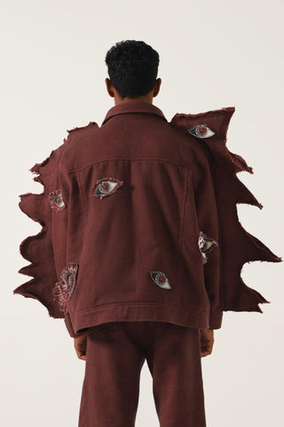 "MOTH" DENIM JACKET - Rastah