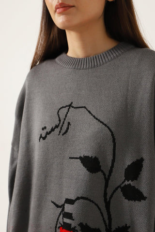 "BERGMAN" JAQUARD KNIT SWEATER - Rastah