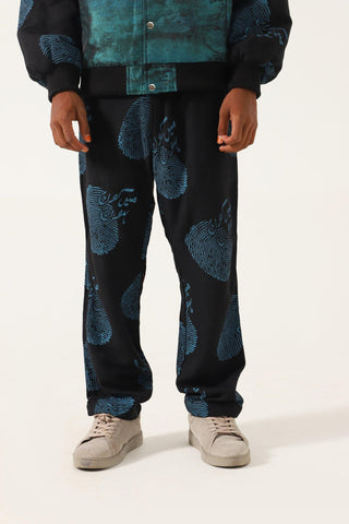 "WHO AM I" HAND PRINTED TROUSERS - Rastah