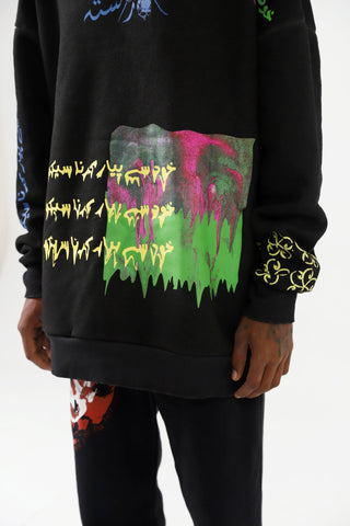 "KHUD SEY PYAAR KAR" OIL WASH SWEATSHIRT - Rastah