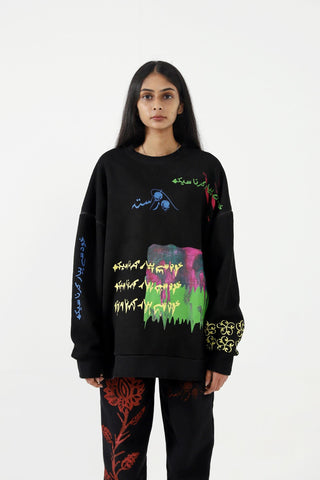 "KHUD SEY PYAAR KAR" OIL WASH SWEATSHIRT - Rastah