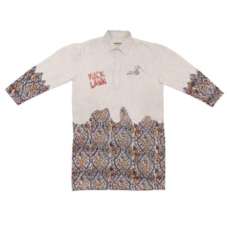 Fuck Lawn Block Print Kurta - Rastah